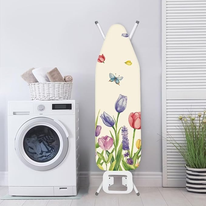 Tulip Ironing Board Cover Heat Reflective Anti-dust, Soft Fabric Cover