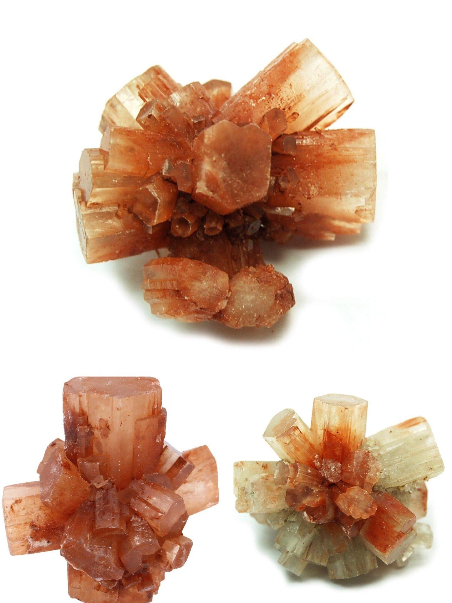 JIC Gem 10 pcs Beautiful Natural Aragonite Crystal Cluster Healing Crystal Quartz Cluster Irregular Home Decoration Specimen Figurine（3-4cm