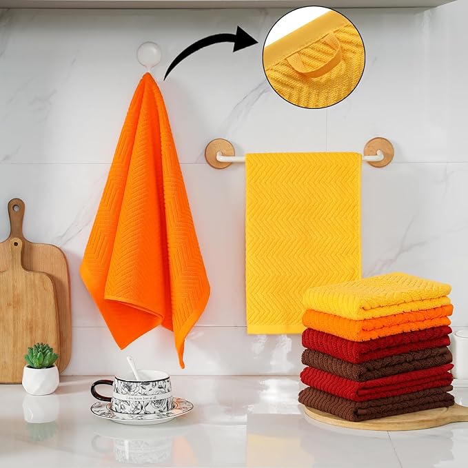100% Cotton Kitchen Dish Towels Set