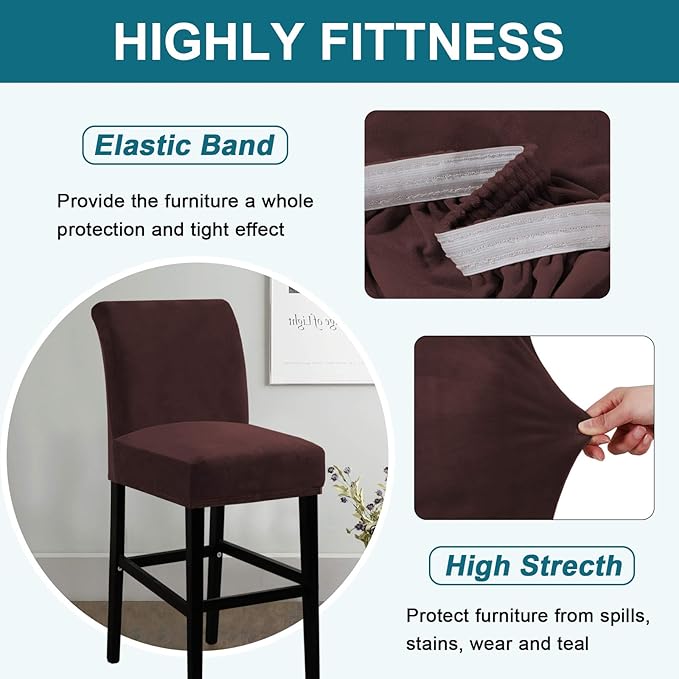 Turquoize Bar Stool Covers 4 Pack Bar Stool Covers