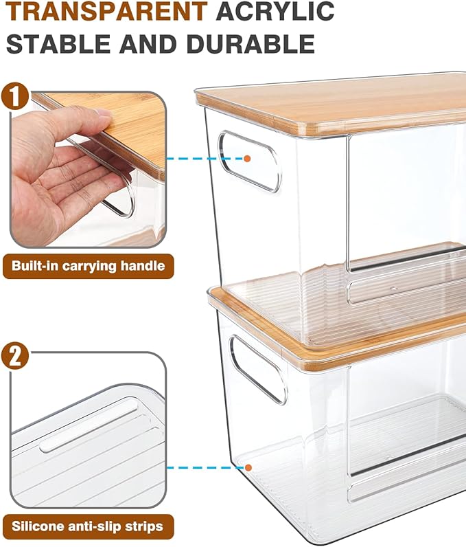 Trash Bag Dispenser 2 Pack, Acrylic Garbage Bags Dispenser