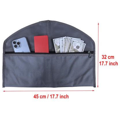 BEISUOSI Hanger Diversion Safe by Stash-it, Hidden Pocket Safe, Fits Under Hanging Clothes with Pocket to Hide Valuables for Home or Travel (2, BLACK)