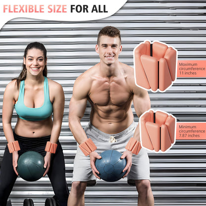 T98 Wrist & Ankle Weights for Women Men, Wearable Wrist Weights Set of 2(1Lbs Each), Adjustable Arm Leg Bracelet Weights for Strength Training, Aerobics, Barre, Suit for Home Outdoor Workout