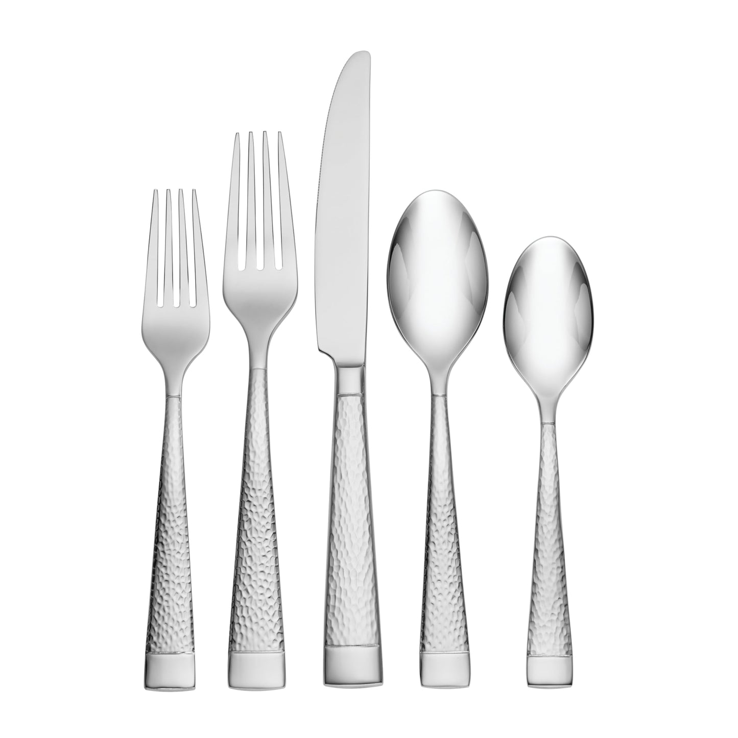 Oneida Silverware Set For 12, Sambre 65-Piece Fine Flatware Set with Serving Utensils, Service For 12, 18/10 Stainless Steel, Dishwasher Safe, Knives Spoons And Forks Sets, Dining (Silver, 65 Piece)