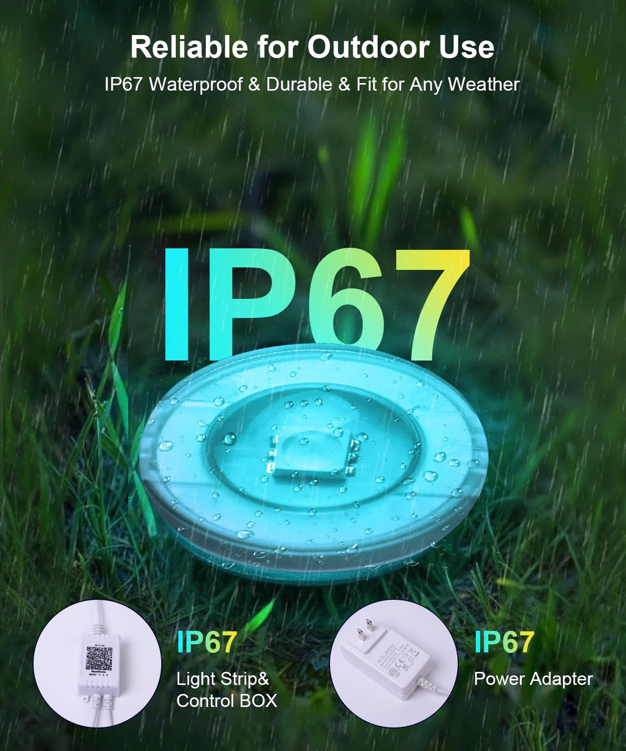 Fussion Permanent Outdoor Lights for House, 150ft RGB Halloween House Lights Outdoor with APP Remote Control, IP67 Waterproof Smart Eternity Eaves Lighting for Christmas, Holiday, Party, Daily
