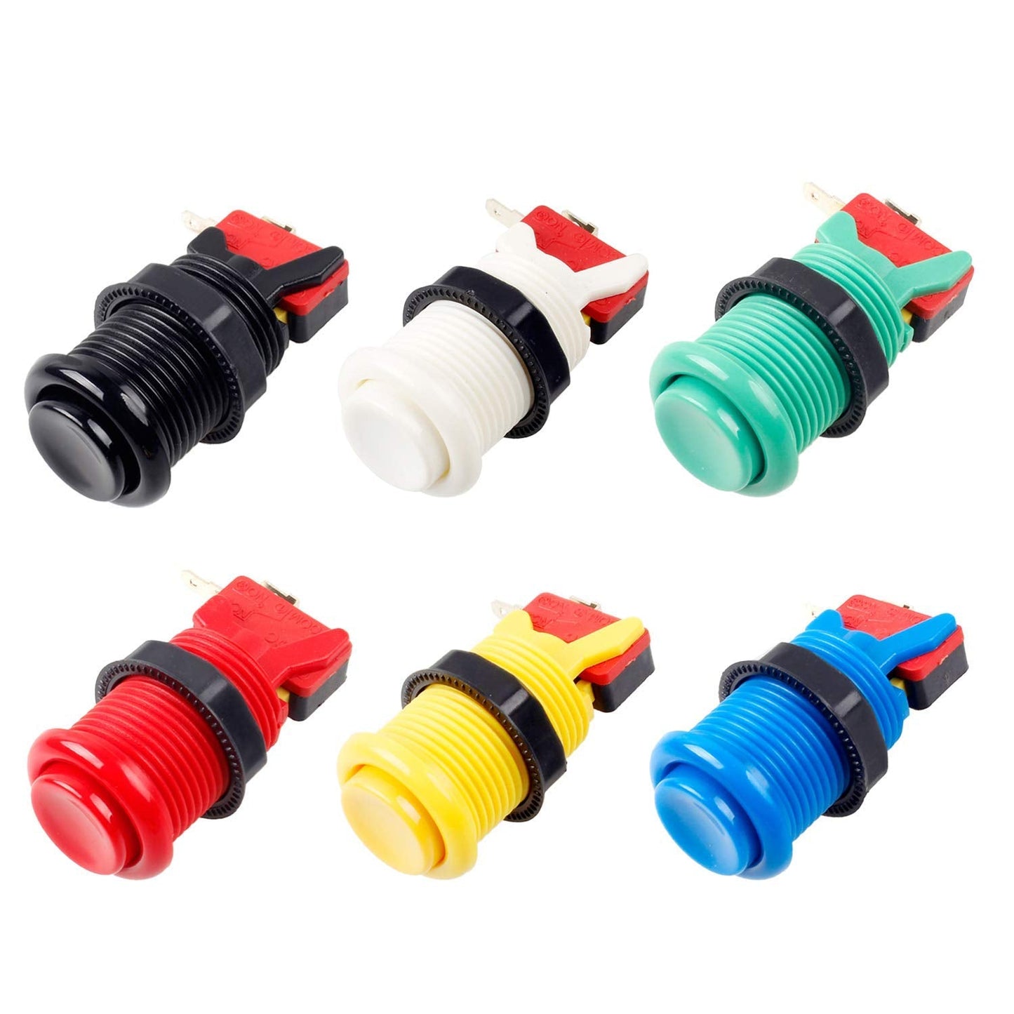 EG STARTS 2 Player Classic Arcade Game DIY Part for Mame USB Cabinet Zero Delay USB Encoder to PC Games 8 Way Joystick + 18x Arcade Push Buttons (Includ 1p / 2p Start Buttons) Multiple Colour Kits