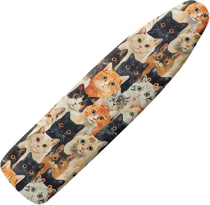 GLENLCWE Cute Cat Ironing Board Cover Full Size Scorch Resistant Replacement