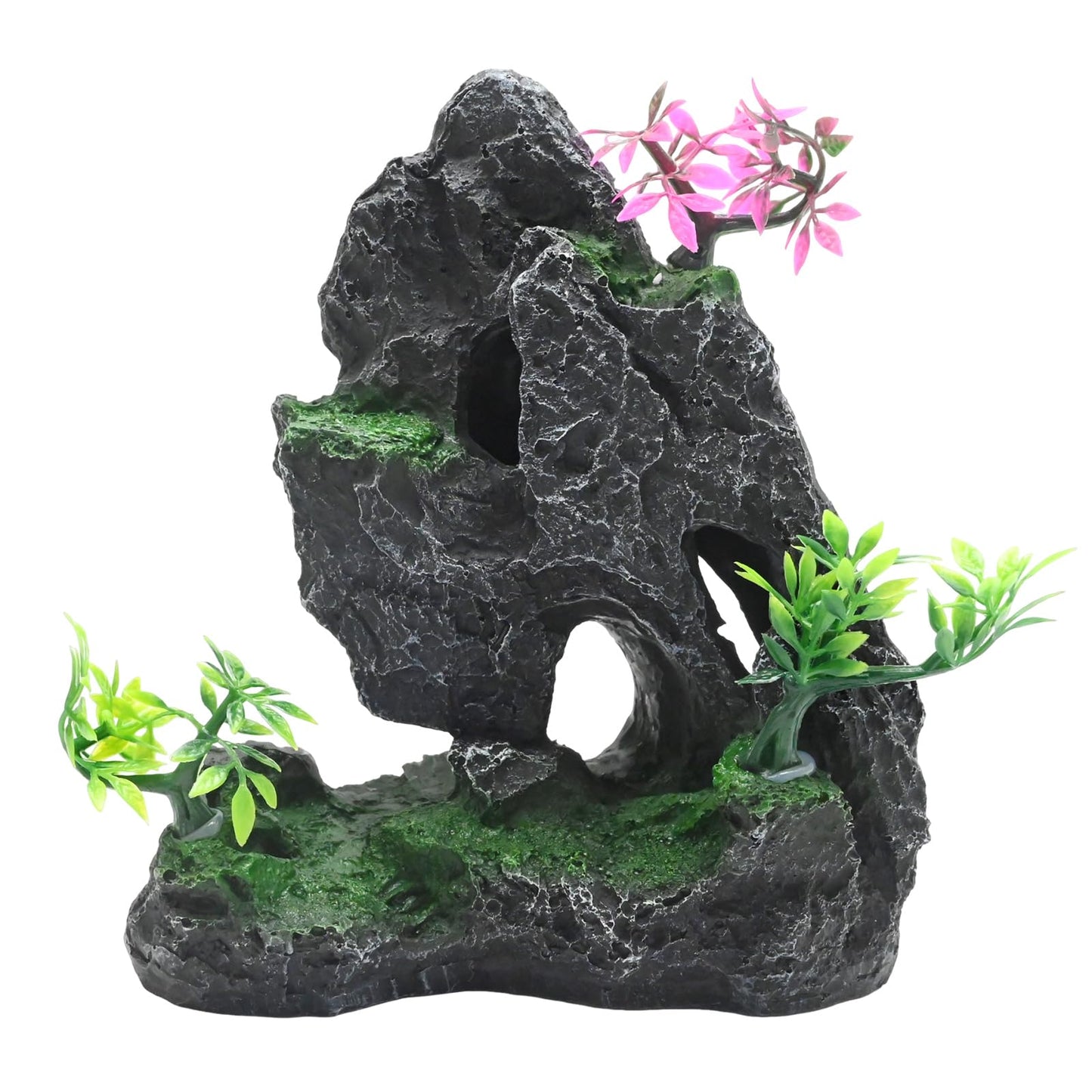 EATAKWARD Large Realistic Rock Decor for Fish Tanks, Resin Mountain Rock Decor, Enhances Tank Aesthetics and Fish Well-being, Easy to Clean