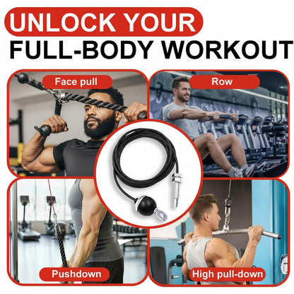 J Bryant Fitness Gym Replacement Cable Screw Bolt Cables Fitness Pulley Thick 5mm Heavy Duty Steel Wire Rope for Home Gym Cable Pulley Machine Accessories