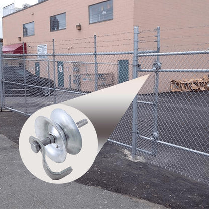 Sliding Gate Rollers 5" Steel Pipe Track Roller Galvanized for 1 5/8" Pipe Track (Pack of 2)