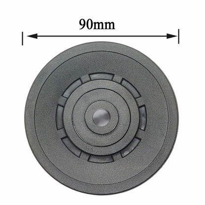 Profelinx 90mm Pulley Wheel Bearing Nylon - Grooved Edge Wearproof Pulleys for Cable Machine Part Home Gym Smith Machine Attachment Weight Lifting Door Garage