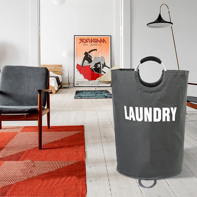 160L XX-Large Laundry Basket, Freestanding Tall Clothes Hamper, Collapsible