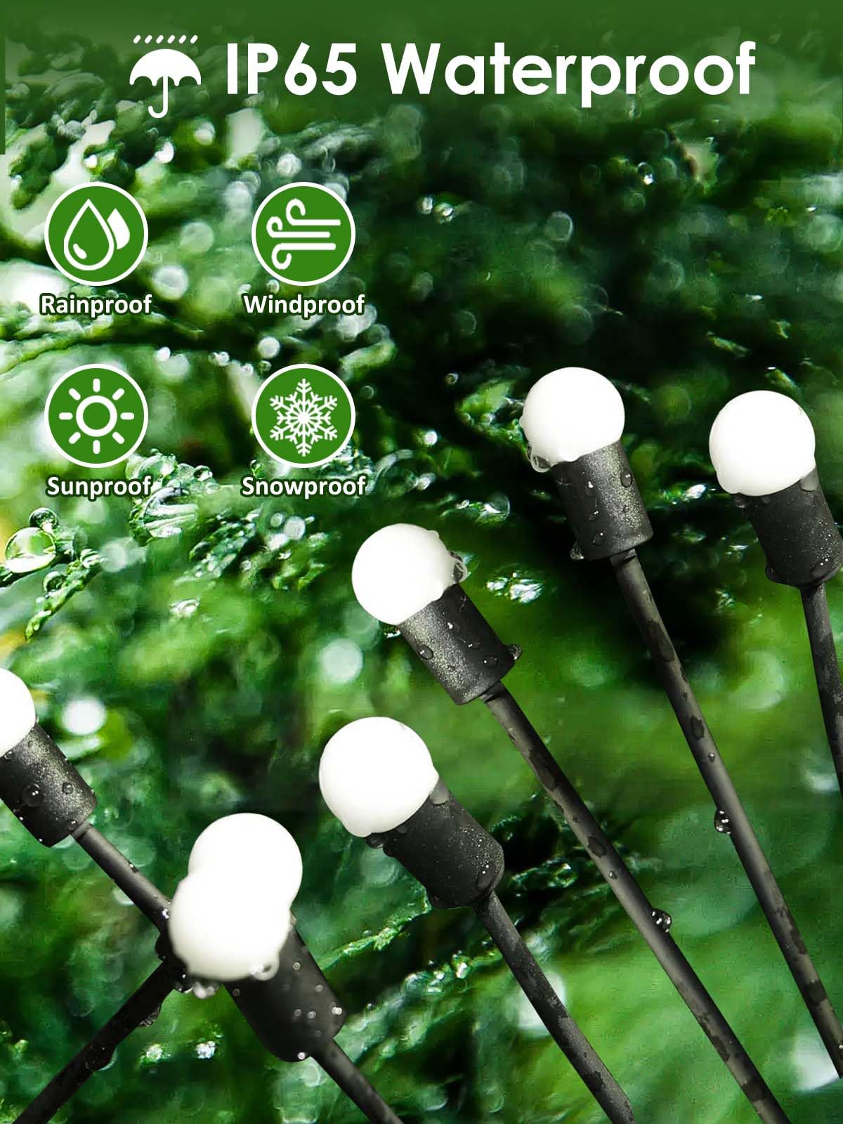 2026 Upgraded Solar Lights Outdoor, 8 Pack Solar Garden Lights with 2 Modes, Firefly Lights Outdoor Waterproof, Sway by Wind, Twinkle Firefly Light for Yard Patio Path Garden Decoration (Cool White)