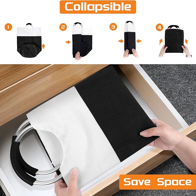 BlissTotes Laundry Basket, Laundry Hamper, Collapsible Laundry Baskets