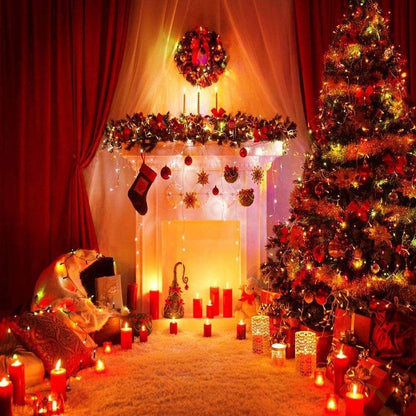 Fairy Black String Lights with Memory Function. Extendable 33ft 100 LED Plug in Cozy Warm White Decorations for Christmas Xmas Tree, Garden, Party, or Home, creating magical indoor outdoor Ambiance