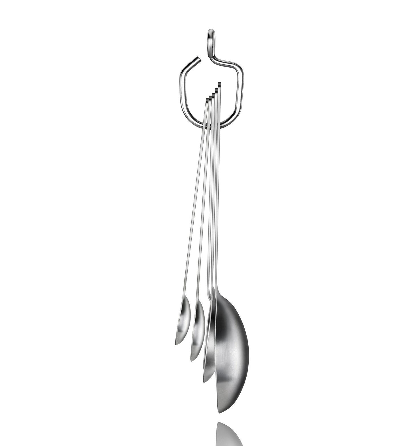 New Star Foodservice 18/8 Stainless Steel Measuring Spoons Set of 5, Silver