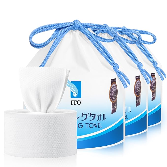 ITO Disposable Face Towel, Ultra-Soft 1-Second Quick-Dry Face Towels, Gentle
