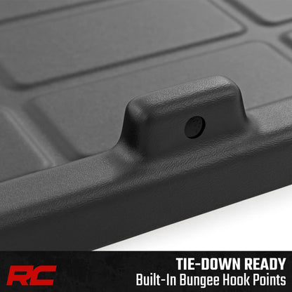 Rough Country Slide-Out Truck Bed Cargo Tray - Organizer for 5'7"+ Beds, Heavy-Duty Polyethylene, UV-Protected, Easy Tailgate Access