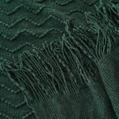 BATTILO HOME Christmas Green Throw Blanket for Couch, Forest Green Throw Blankets, Christmas Decorative Throw Blanket for Sofa Bed, Christmas Decor, 50"x60"