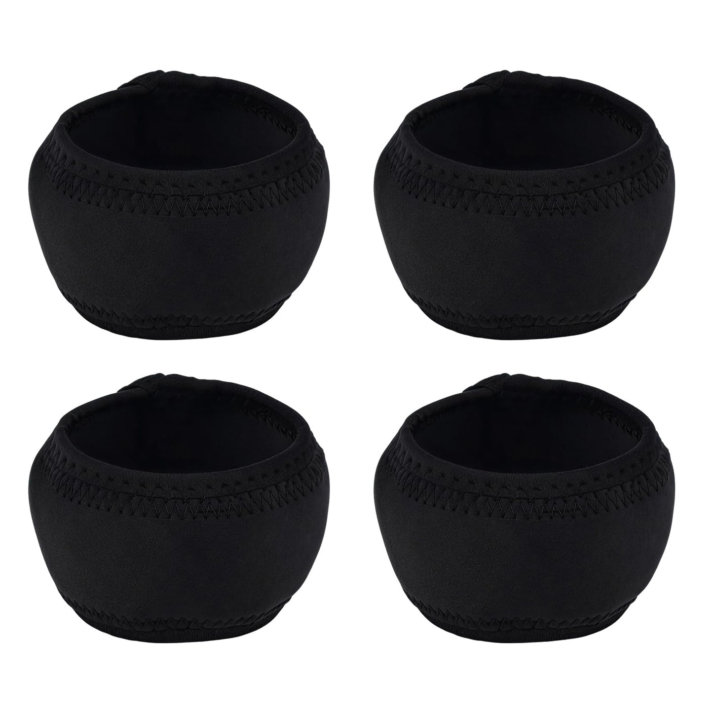 Durable Neoprene Dumbbell Head Covers 4 Pack Protect Your Floors and Weights Compatible with 3.93 Inch Coated Dumbbells 7 10 15 20 lbs
