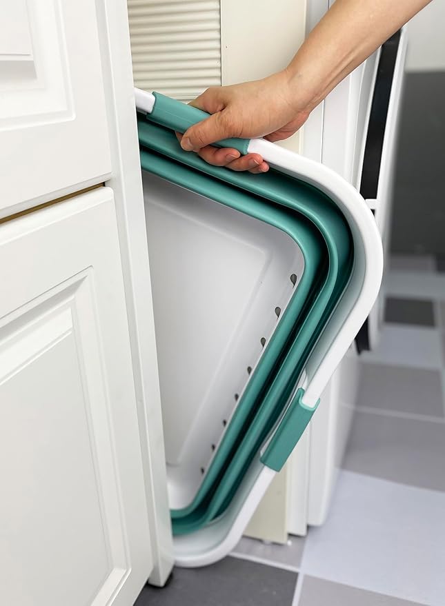 SAMMART 42L Collapsible Plastic Laundry Basket