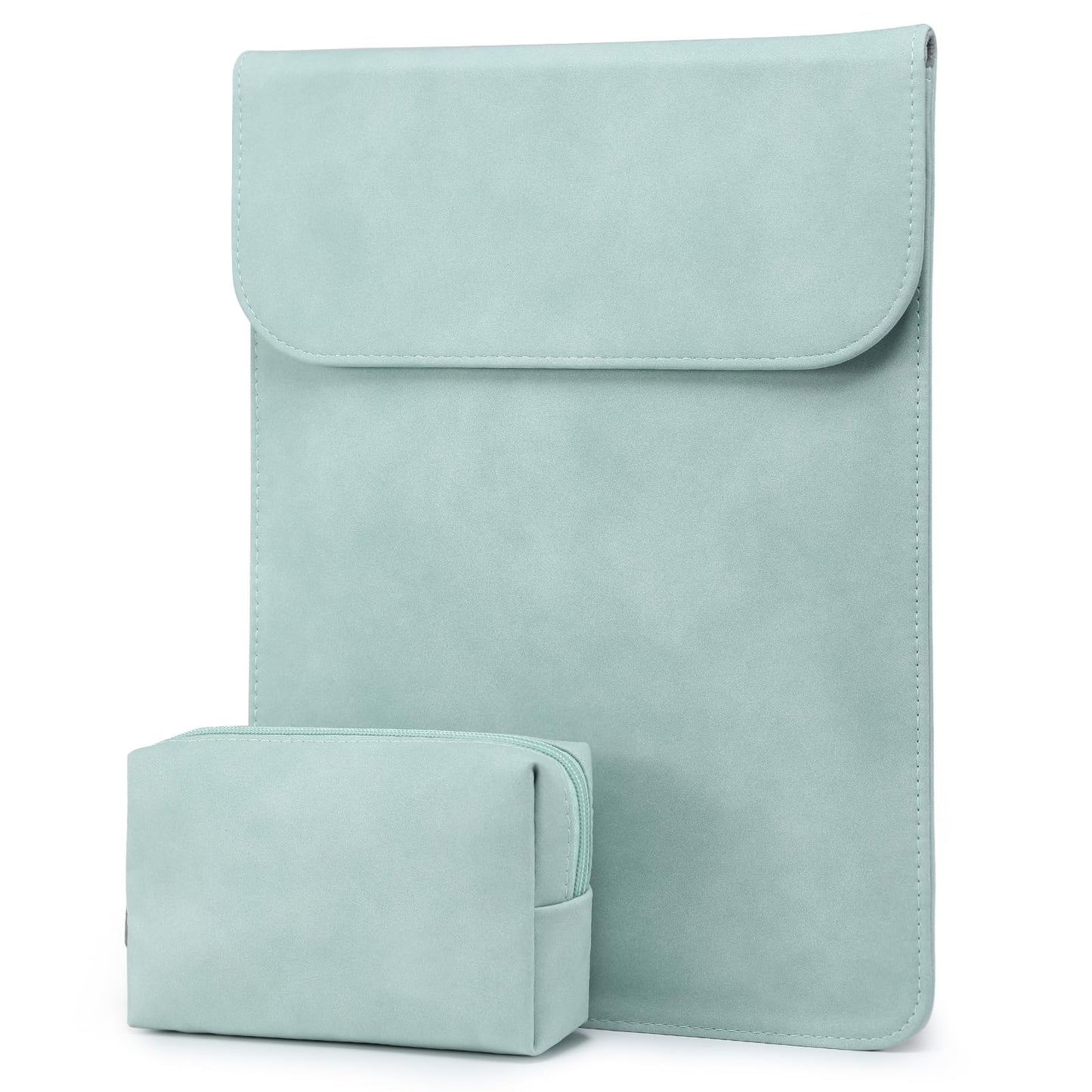 HYZUO 13 Inch Laptop Sleeve PC Case for MacBook Pro 13 M2 M1 2025-2016, MacBook Air 13 M4 M3 M2 M1 2025-2018, 13" iPad Pro/Air, Surface Pro, XPS 13, with Small Bag, Mint Green