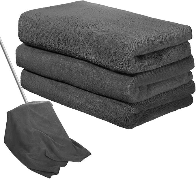 Newwiee 3 Pcs Extra Large Microfiber Cleaning Cloth 30" x 20" Washable Reusable