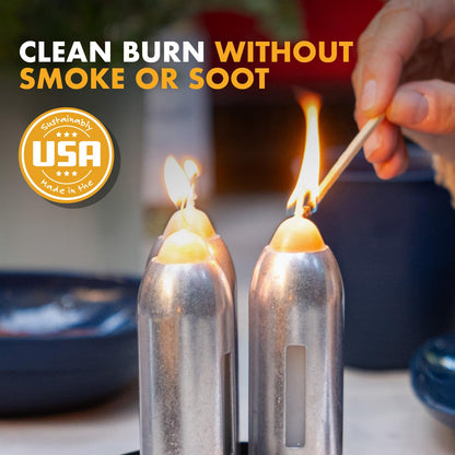UCO 18-Hour Natural Beeswax Long-Burning Candles for UCO Candle Lanterns and Emergency Preparedness, 20-Pack