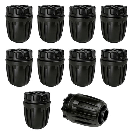 1/2 Inch Drip Irrigation Fittings End Caps, 10 Pack End Plugs for (1/2" ID x 0.6-0.63" OD)16mm DripTubing Connectors, Barbed Locked End Cap Connectors for Garden Watering System Drip Line