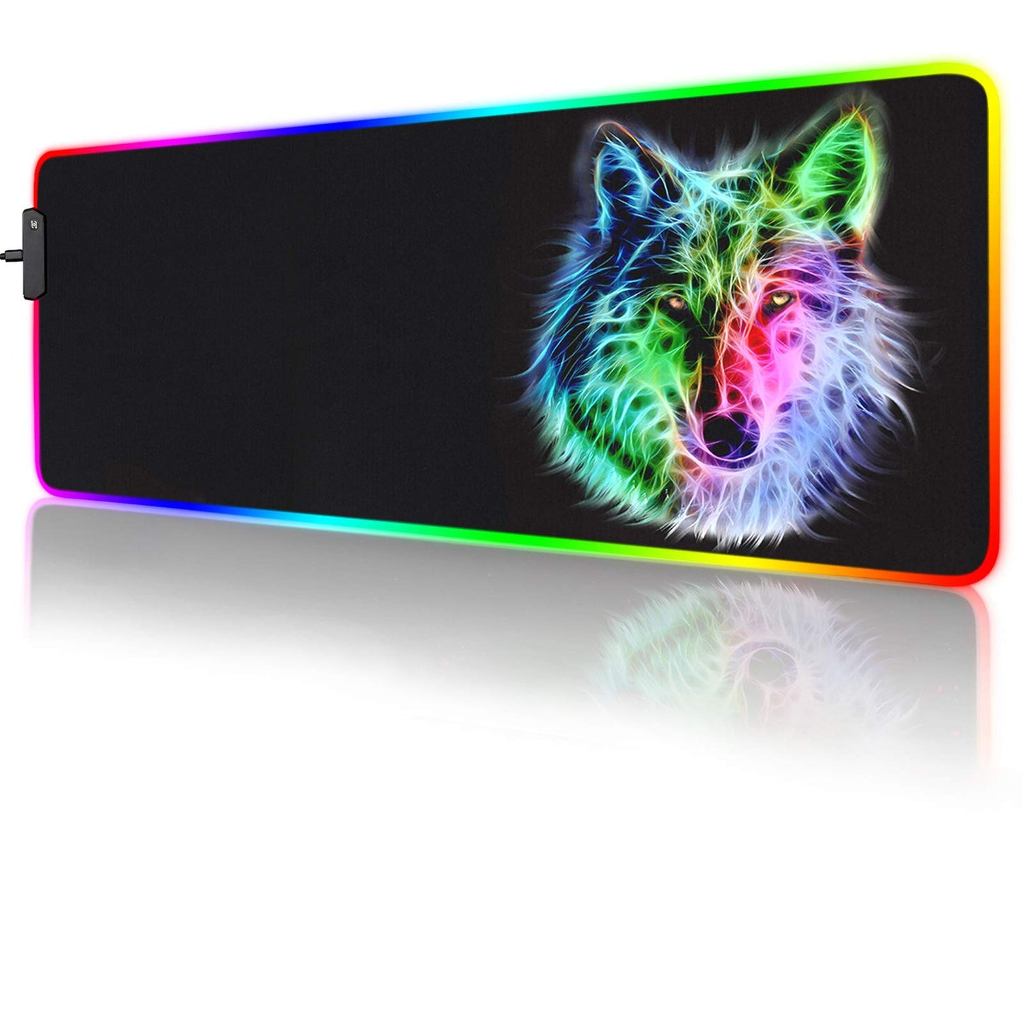 trvaago RGB Gaming Mouse Pad, 31.5 x 12 inches, Multicolor, Rubber