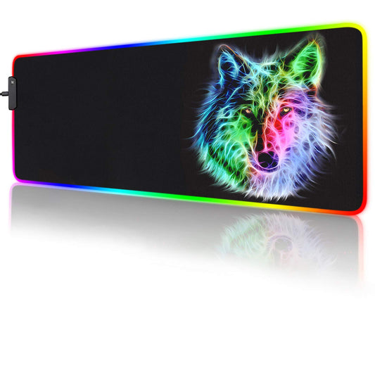 trvaago RGB Gaming Mouse Pad, 31.5 x 12 inches, Multicolor, Rubber