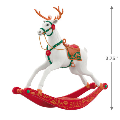 Hallmark Keepsake Christmas Ornament, Rocking Reindeer 2025, Gifts for Keepsake Fans