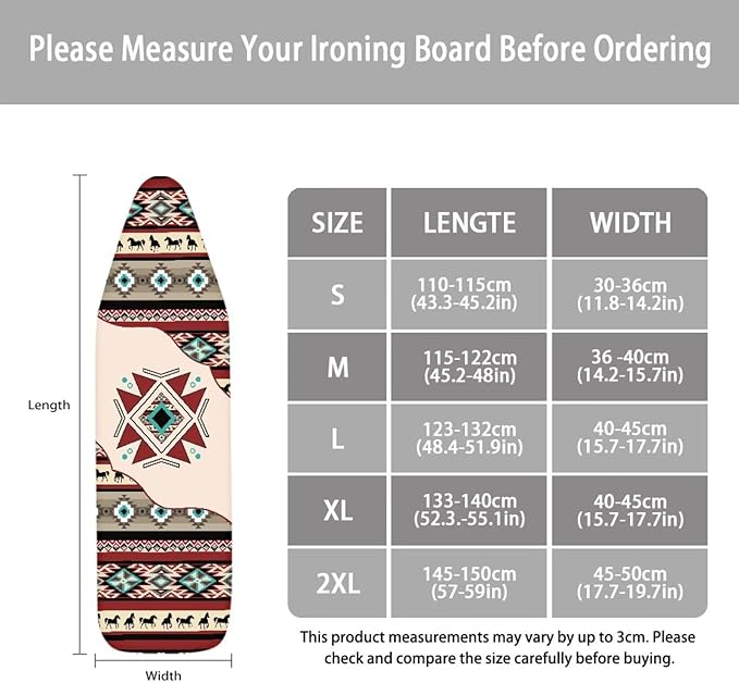 Aztec Ironing Board Cover, Ironing Board Covers, Western Ironing Board Cover
