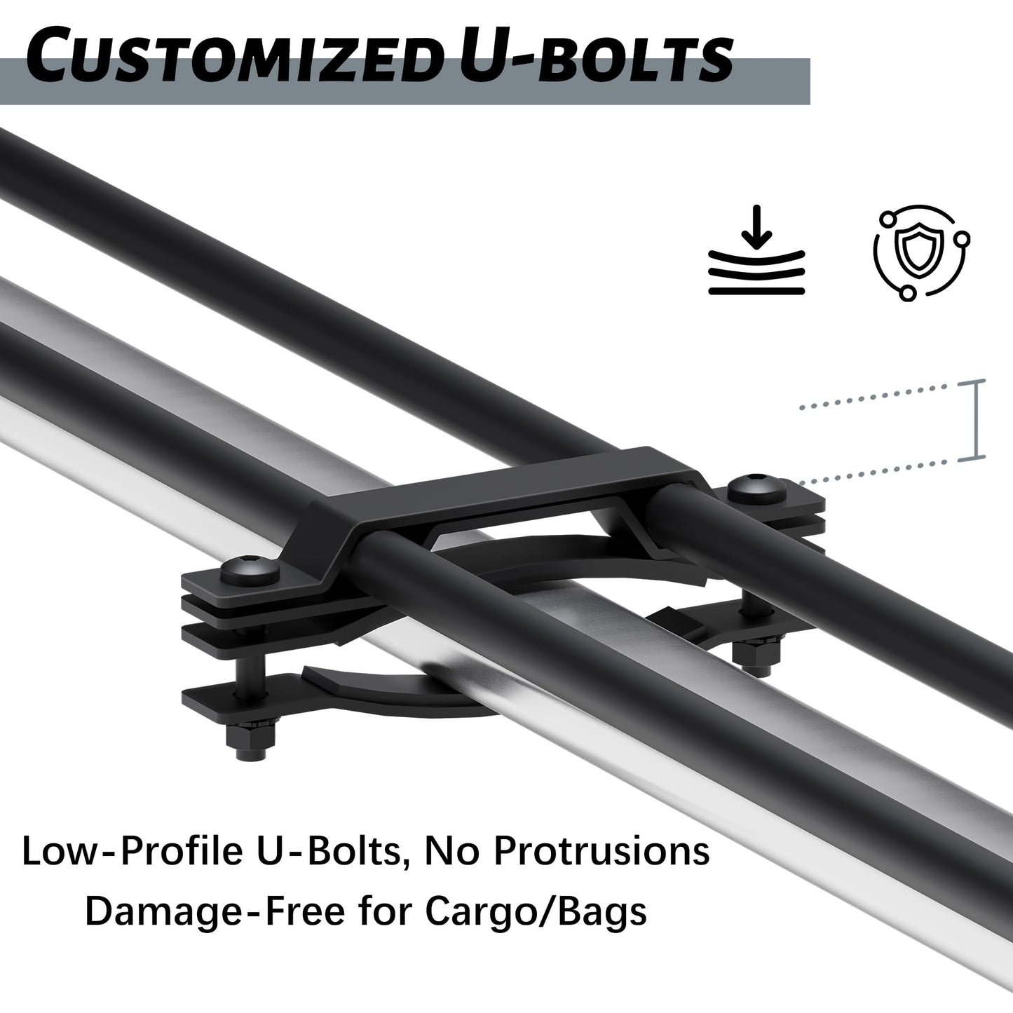 HongTaok 85" x 45" x 6" Universal Roof Rack, Extra Wide Rust-Proof Roof Cargo Basket for SUV, Heavy Duty Steel Rooftop Cargo Carrier, Car Top Luggage Holder 150LBS Capasity, Easy Assembly, Black
