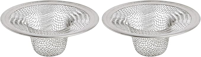 Danco 88820 2 in. Mesh Bathroom Lavatory Sink Strainer, Stainless Steel