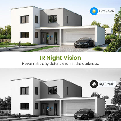 1080P Wireless Video Doorbell Camera, Smart Outdoor Surveillance Cam, FHD Live View, Cloud Storage, AI Human Detection, Instant Alert, Night Vision, Two Way Audio, 2.4G WiFi Only (Purple)