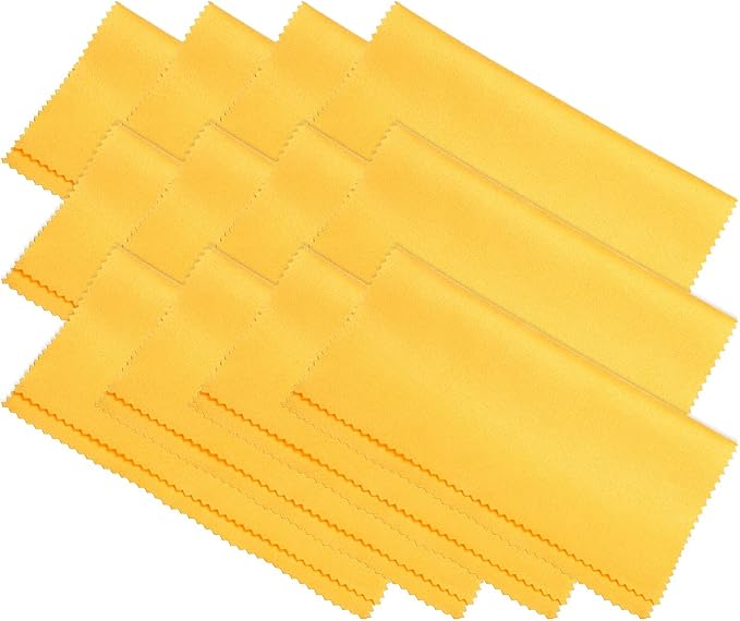 PATIKIL Eyeglass Microfiber Cleaning Cloth 7"x6", 12 Pack Glasses Cleaning