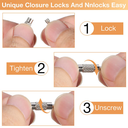 Hotop 150 Pcs Wire Keychain Cable Bulk Stainless Steel Key Rings Loop Wire Cable Braided Steel Keychain(4 Inch,Silver)