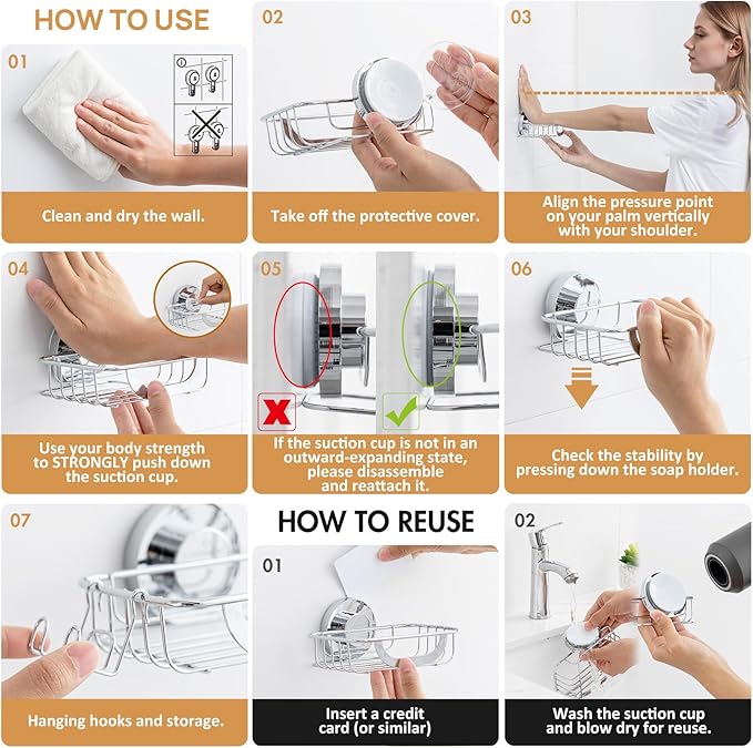 LEVERLOC Soap Holder Shower