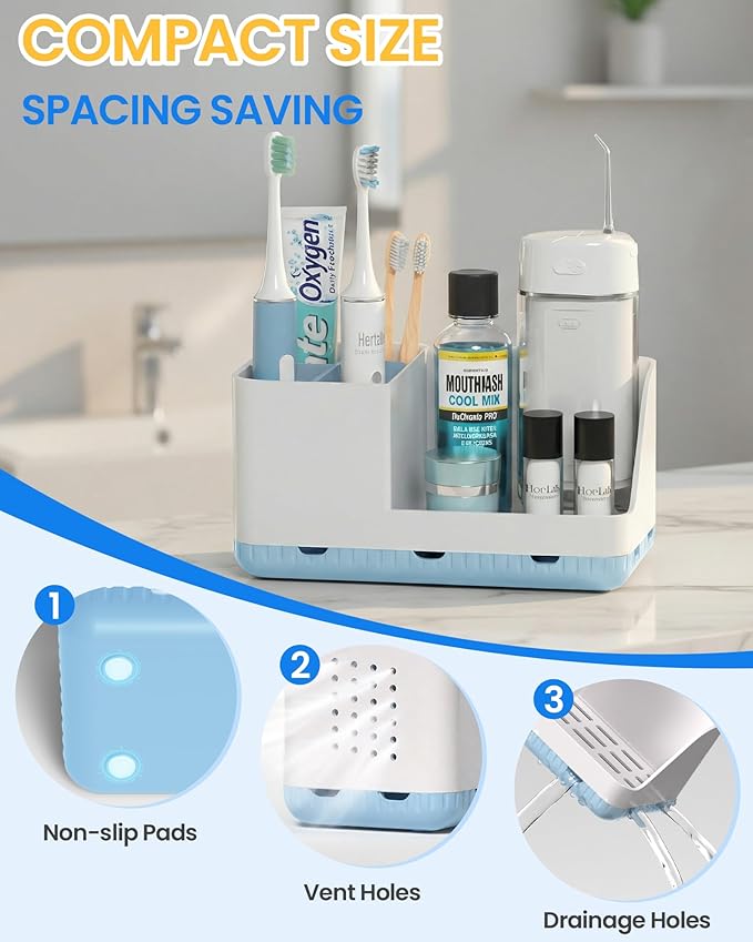 Toothbrush Holders for Bathroom Counter
