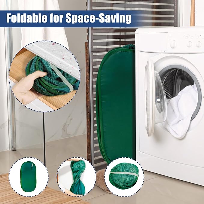 Collapsible Laundry Baskets, Upgrade Pop Up Laundry Hamper