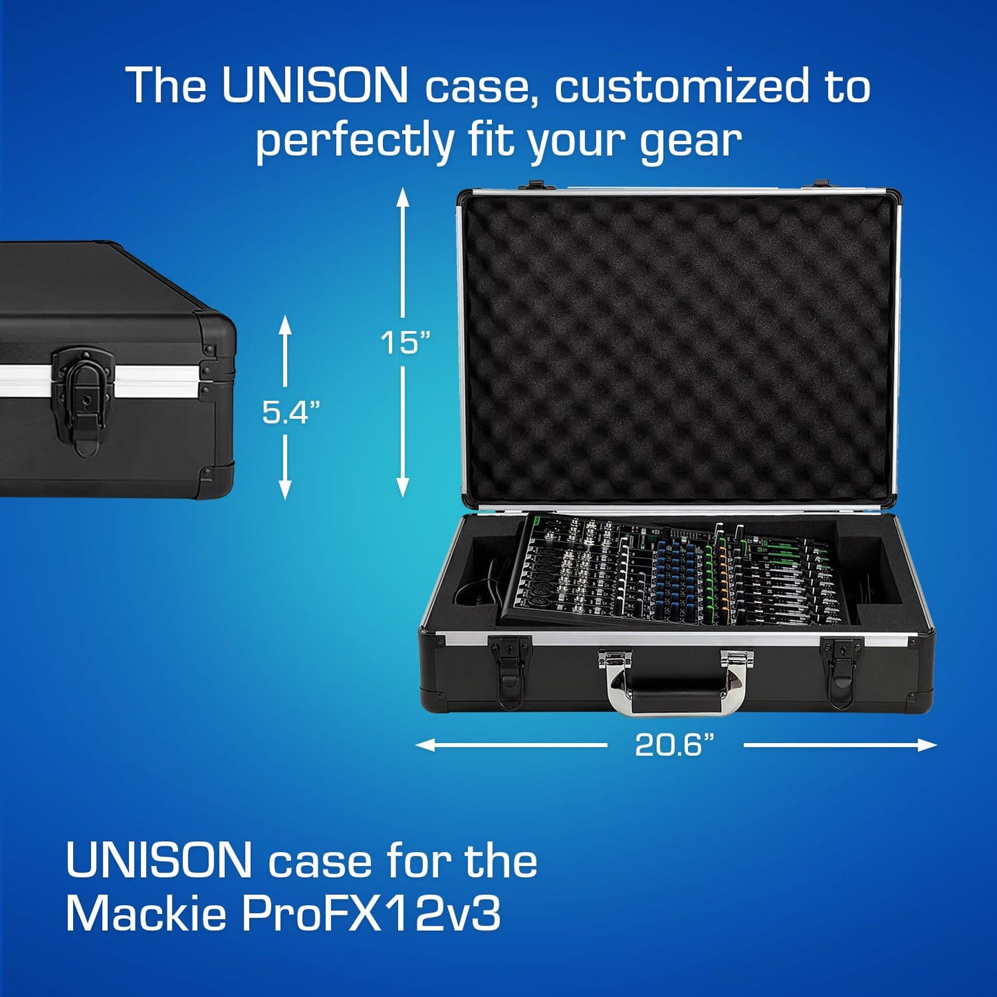 ANALOG CASES Mackie ProFX12v3 Case - Ultra-Lightweight UNISON Hard Case