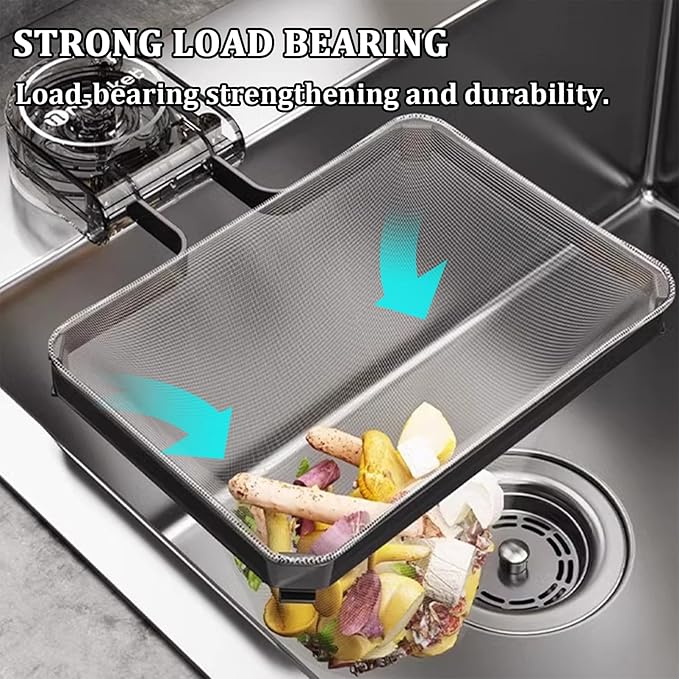 Kitchen Sink Strainer with 100 PCS Filter Mesh Bag, Food Waste Filter Basket
