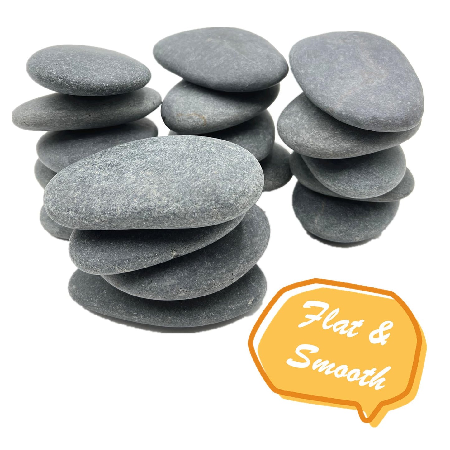 Lifetop 30PCS Painting Rocks, 3"-4" DIY Rocks Flat & Smooth Kindness Rocks for Arts, Crafts, Decoration, Large Rocks for Painting,Hand Picked for Painting Rocks