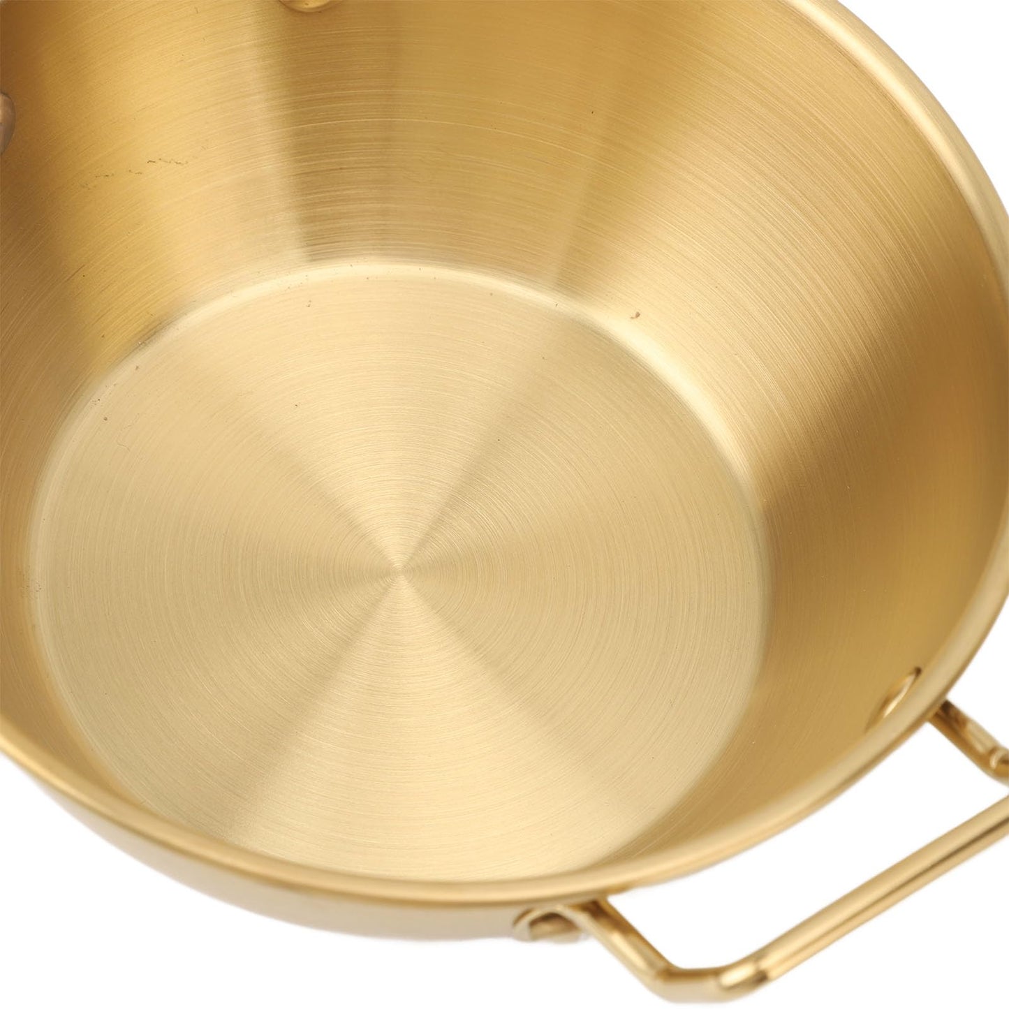 3Pcs Stainless Steel Soy Sauce Dishes, 4.1/5.1/5.7 inch Gold Round Dipping Bowl with Handle, Individual Seasoning Bowls Serving Dishes Appetizer Plates for Sushi, Side Dishes, Dessert, Ketchup, Prep