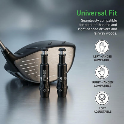 JVeensun Premium Golf Shaft Adapter Sleeve - 0.335" Tip Size | Compatible with Ping G430/G425 Max/G410 Driver & Fairway Woods | All-in-One Kit for Shaft Extension & Replacement (Black |2pcs)