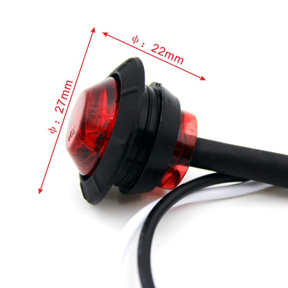 10 Pack Waterproof Marine Boat LED Lights, LED Underwater Lighting, Utility Led Interior Lights Navigation Lights Deck Courtesy Lights 12V for Yacht Boat Fishing Pontoon Sailboat Kayak (Red)