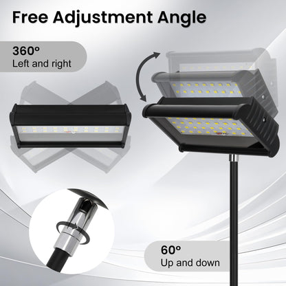 ZSUCC Trade Show Lights LED Display, Included Clamps, Mounting Brackets, Power Cables, Connect Cables, 360° Adjustable Angle for Trade Show Lighting, 3PCS Black