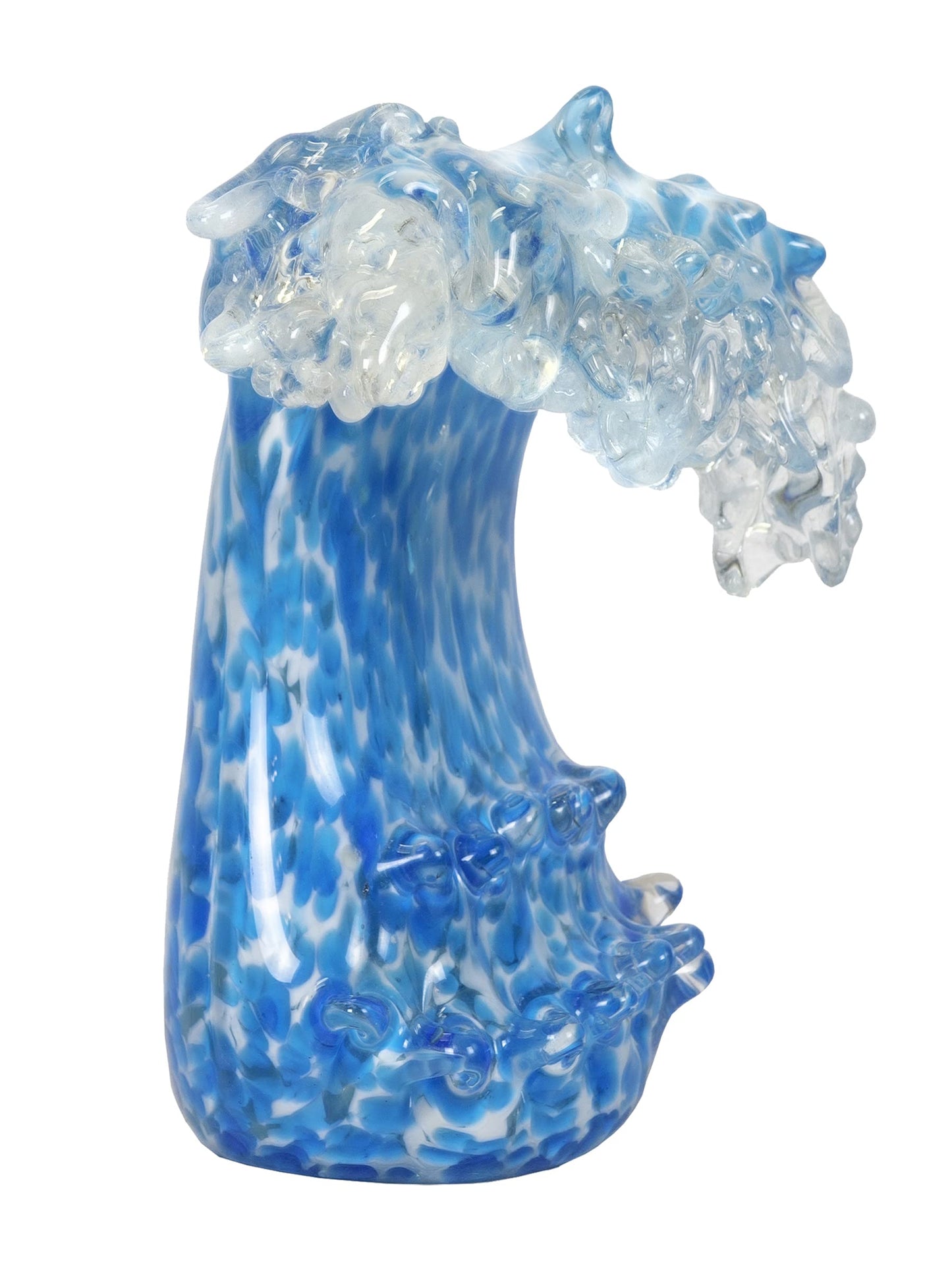 Dale Tiffany Art Glass Sculpture 8.5" Tall Laguna Wave Handcrafted Murano-Style Sculpture for Home Décor, Living Room, Bed Room, Home Office and Gift