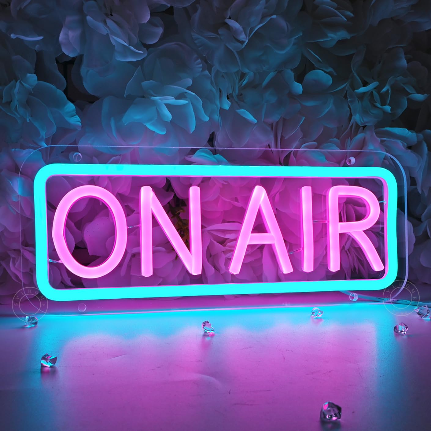 SYLHOME On Air Led Neon Light Sign Home Bedroom Man Cave Game Room Bar Pub Studio Club Wall Sign Decor Birthday Christmas Party Decoration 11.81" X 4.72" USB
